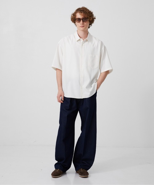 PUBLIC TOKYO パフハーフシャツ PUBLIC TOKYO（パブリックトウキョウ） シャツ コンフォートリラックス
