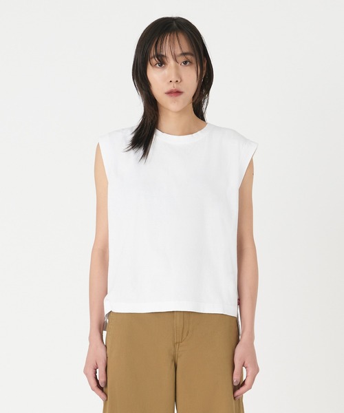 リーバイス Levis 【 Boxy Tank White + Slub Women 】 ファッション レディースファッション トップス タンクトップ レデ Boxy Tank Top - White | Levi's® US