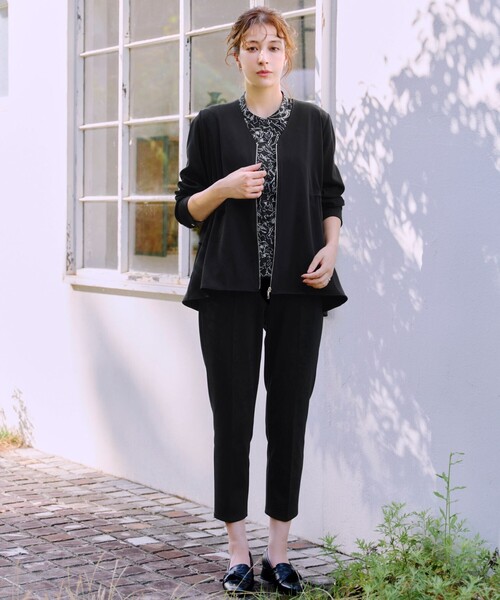 Tiaclasse ブルゾン アウター バックドロストフリルブルゾン