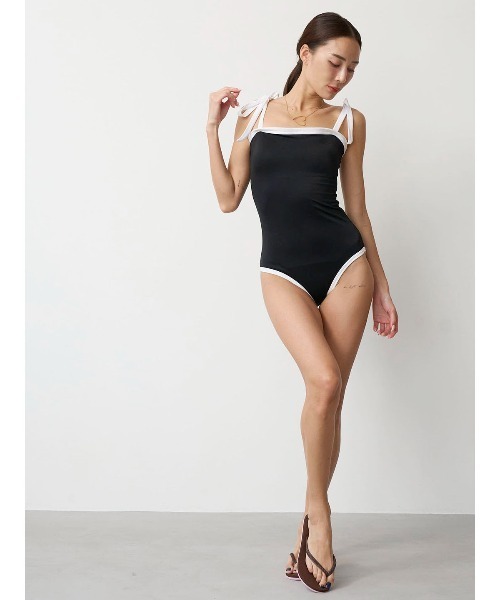 mikomori 水着 「SWIM WEAR」SHOULDER RIBBON OP(S0118