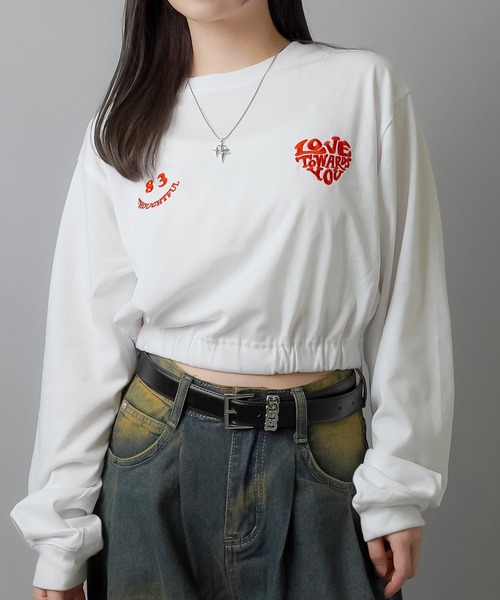 tシャツ スピンロゴリブトップス レディース 楽天市場】ロゴTシャツ / 公式 CUBE SUGAR 綿麻 天竺 カットソー