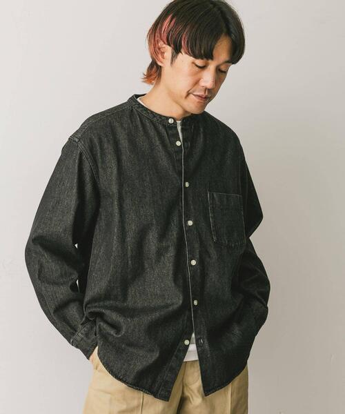 デニムバンドカラーシャツ　 アーバンリサーチドアーズ URBAN RESEARCH DOORS（アーバンリサーチドアーズ） シャツ デニム
