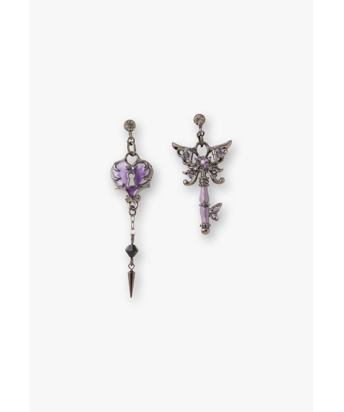 【ANNA SUI】即対応 バタフライ鍵モチーフ ピアス ANNA SUI ピアス バタフライ鍵モチーフ レディース : ZOZOTOWN
