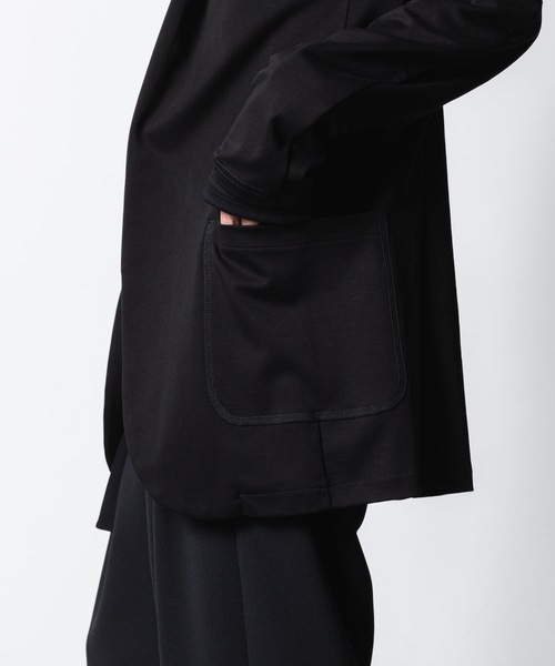 ◆美品 23AW ATTACHMENT ダブルフェイスカラーレスカーディガン ◇美品 23AW ATTACHMENT ダブルフェイスカラーレスカーディガン