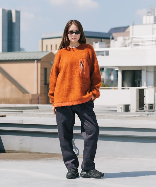 ニット セーター and wander/アンドワンダー Mohair Wool Sweater セーター レディース and wander セーター ニット wander/アンドワンダー Mohair Wool