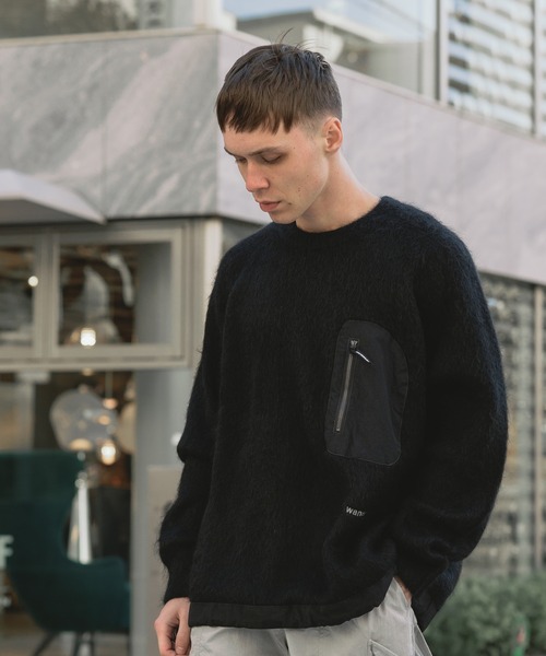 ニット セーター and wander/アンドワンダー Mohair Wool Sweater セーター レディース and wander セーター ニット wander/アンドワンダー Mohair Wool