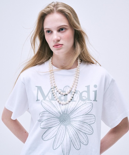 Mardi Mercredi tシャツ UNISEX TSHIRT FLOWERMARDI レディース