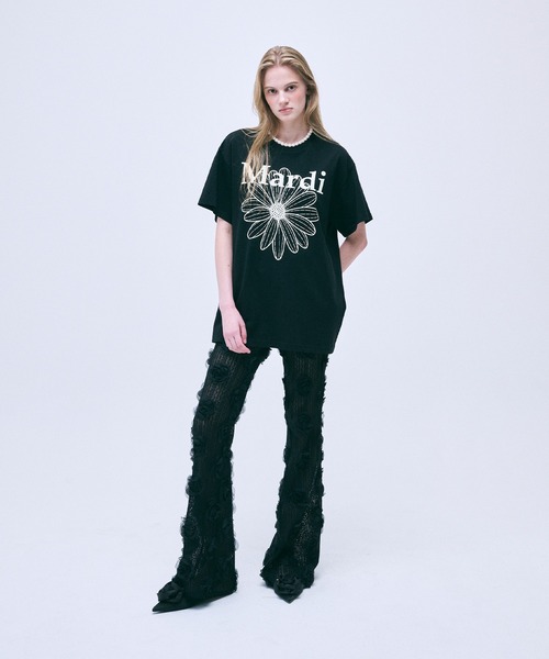 tシャツ UNISEX TSHIRT FLOWERMARDI レディース Mardi Mercredi tシャツ UNISEX TSHIRT FLOWERMARDI レディース