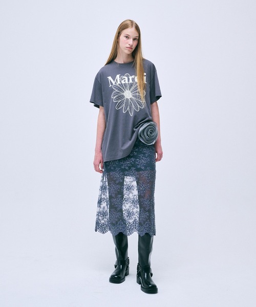 Mardi Mercredi tシャツ UNISEX TSHIRT FLOWERMARDI レディース