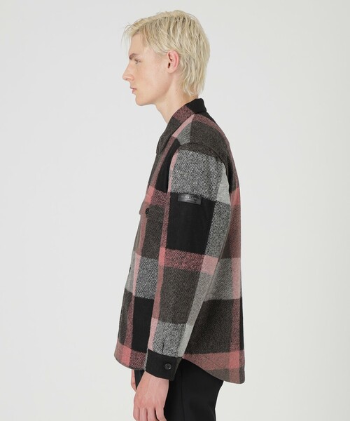 BLACK LABEL CRESTBRIDGE シャツ スライバーチェックパデッドCPO