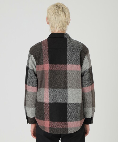 【CRESTBRIDGE】即完売品 ノバチェック ドライタッチ シャツジャケット WEB・一部店舗限定】パネルチェックトラックジャケット（WEB限定