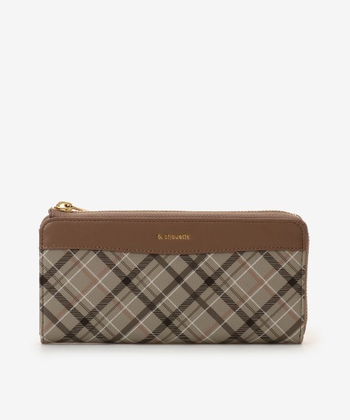 &chouette 財布 & chouette】バイカラーラメ 口金折財布
