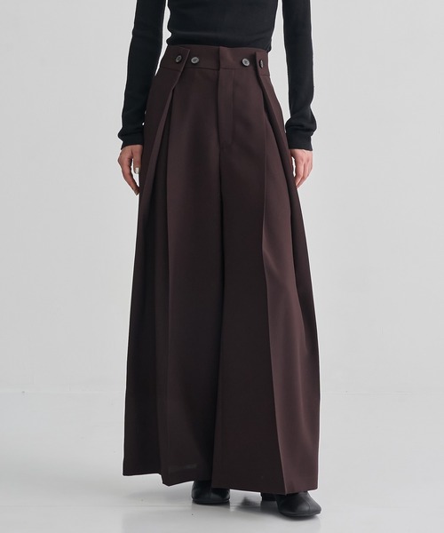 STUDIOUS パンツ 「STUDIOUS/ステュディオス」2way Tucked