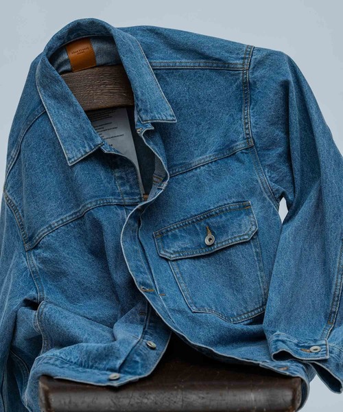 [新品] ADAM ET ROPE' デニムジャケット ADAM ET ROPE' デニムジャケット gジャン ブリーチ / JEANS