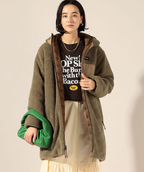 「TAION」 ジップアップブルゾン M ブラック レディース_画像6