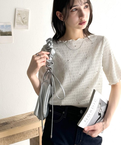 feuille フォイユ 半袖Tシャツ tops_6 白 36 Amazon | [KEWJYUE