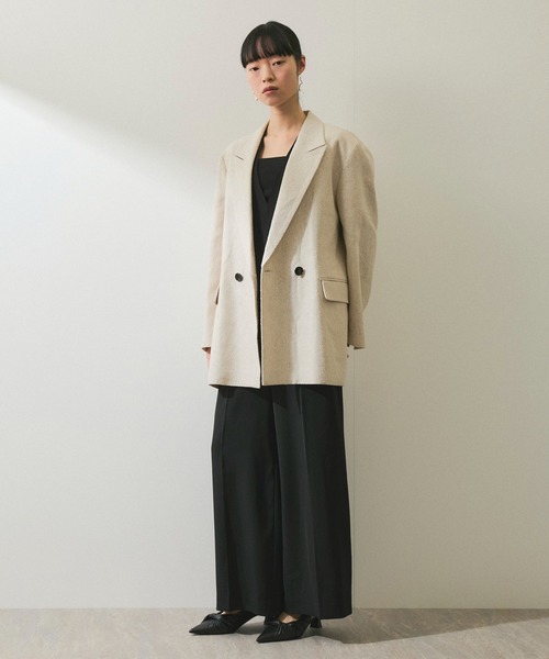 ADAM ET ROPE' オールインワン 「WEB限定」Vネックロンパース