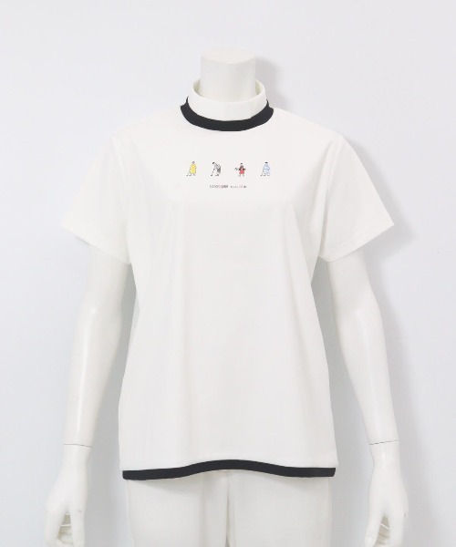 tシャツ ゴルフピコプリントUV冷感プルオーバー レディース
