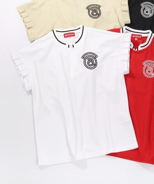 archivio フリル袖 ホワイトシャツ archivio tシャツ 「LADIES