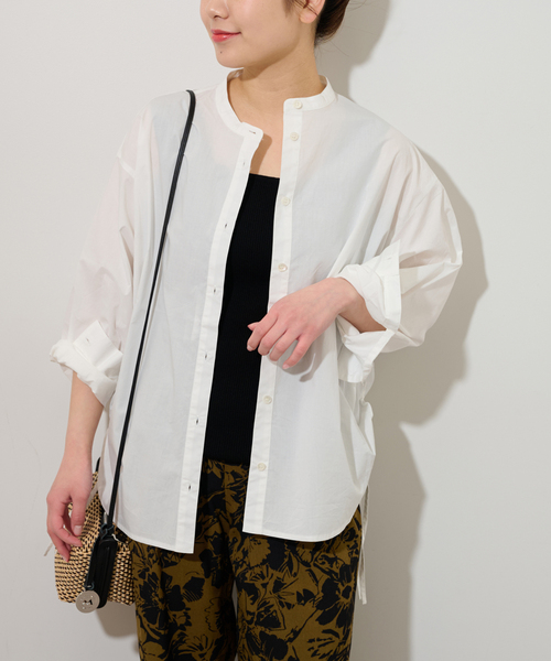 JOURNAL STANDARD relume ブラウス シャツ サイドドロストシャツ
