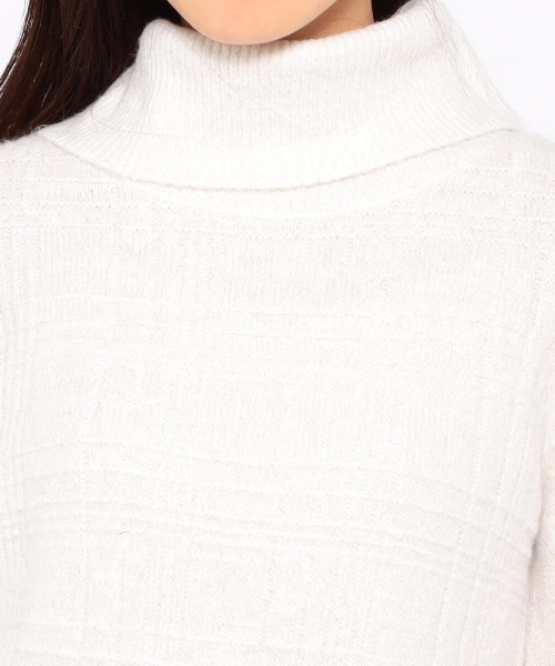 「MISCH MASCH」 タートルネックニット MEDIUM ライトブルー レディース_画像3