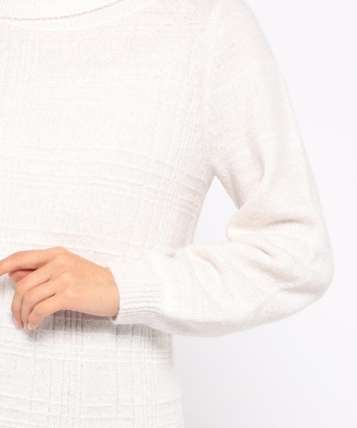 「MISCH MASCH」 タートルネックニット MEDIUM ライトブルー レディース_画像7