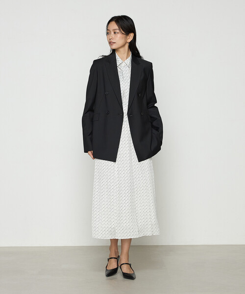 COMME CA（コムサ） スカート サテンワッシャーダイヤ小紋柄 スカート