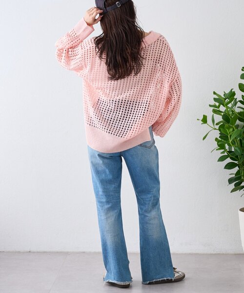 ニット セーター スキッパーコットンニット レディース JILL by STUART ニット セーター スキッパーニットトップス
