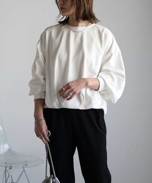 tシャツ バックリボン バルーン プルオーバー レディース バックリボン バルーン プルオーバー（Tシャツ/カットソー