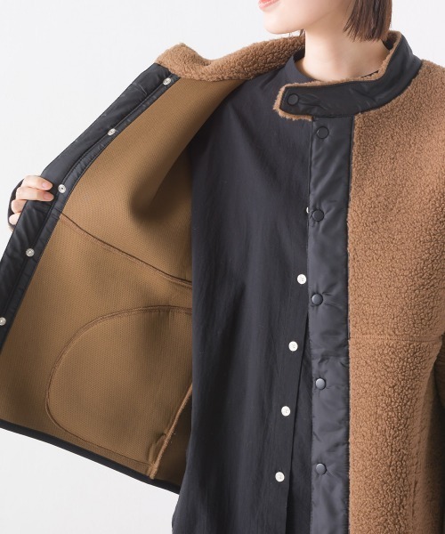 「OMNES」 ブルゾン MEDIUM ブラック レディース_画像6