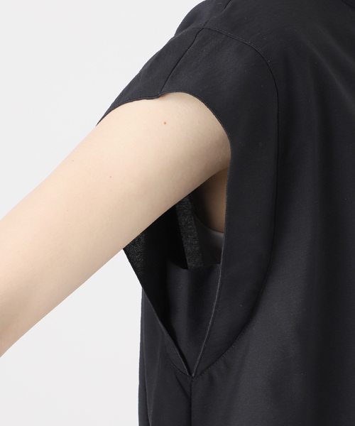 ブラウス シャツ 手洗い可 / UVカット / UVケアフロントフレアースタンドシャツ レディース B.C STOCK ブラウス シャツ 手洗い可 / UVカット UVケアフロント