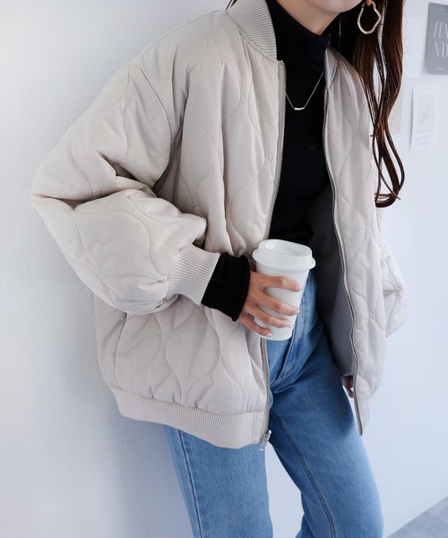 「andme」 ブルゾン M ブラック レディース_画像9