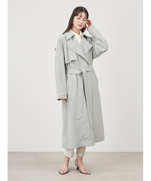 「Mila Owen」 トレンチコート 0 アイボリー レディース_画像3