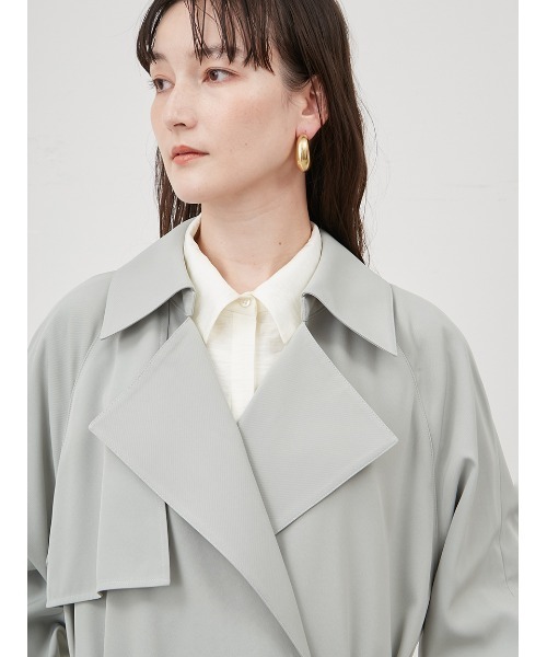 「Mila Owen」 トレンチコート 0 アイボリー レディース_画像4