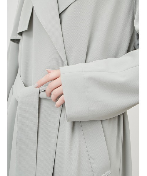 「Mila Owen」 トレンチコート 0 アイボリー レディース_画像6