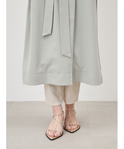 「Mila Owen」 トレンチコート 0 アイボリー レディース_画像8