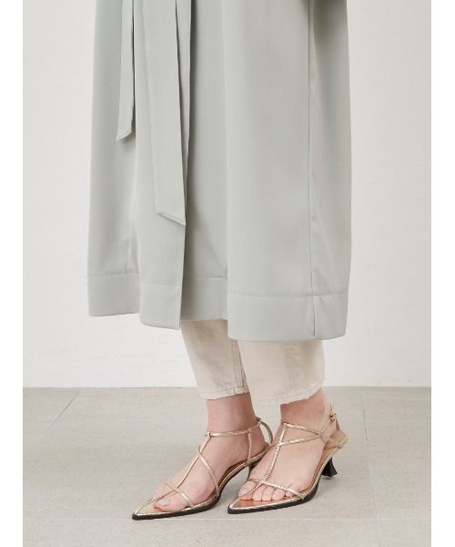 「Mila Owen」 トレンチコート 0 アイボリー レディース_画像9