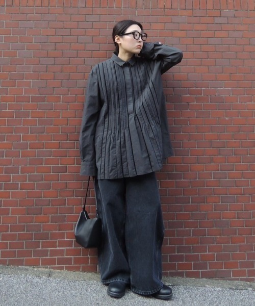 ETRE TOKYO ブラウス シャツ ハシゴレースソフトワッシャー