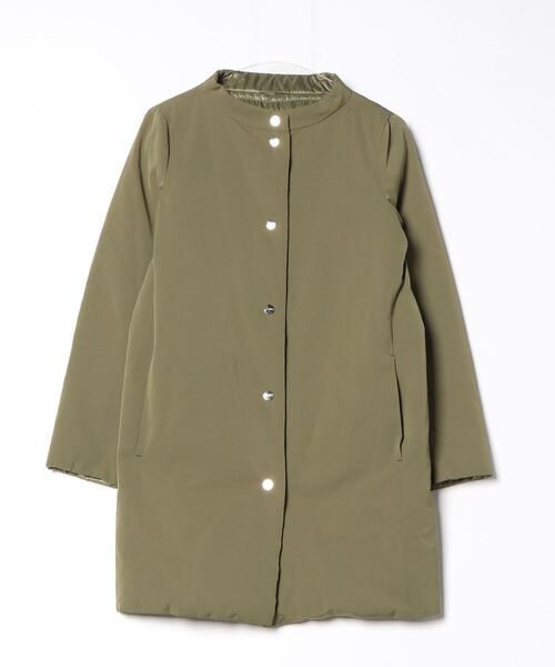 HERNO ヘルノ　レイヤード　モヘア　ウールコート　2way グリーン系　40 HERNO ヘルノ レイヤード モヘア ウールコート 2way グリーン系 40