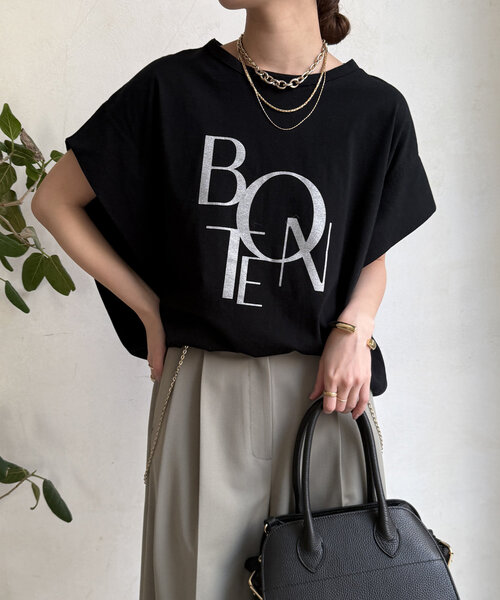 tシャツ タックスリーブロゴTEE レディース セール】タックスリーブロゴTEE（Tシャツ/カットソー）｜DouDou