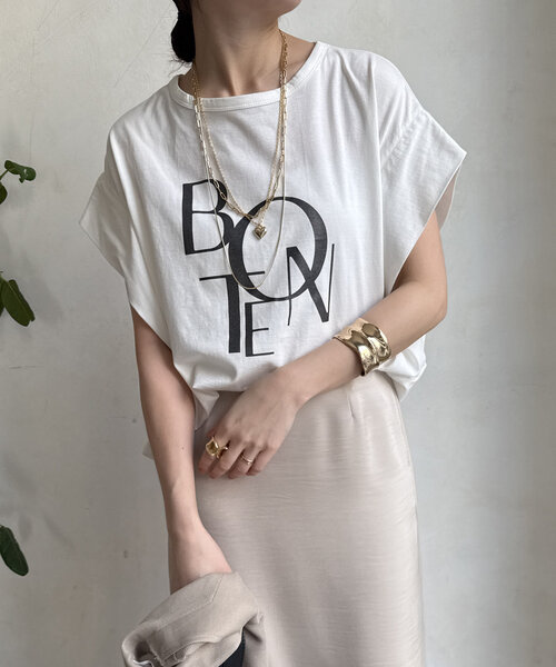 DOUDOU オーバーサイズTシャツ オーバーサイズTシャツ ゆるキャラ刺繍ゆったりTシャツ