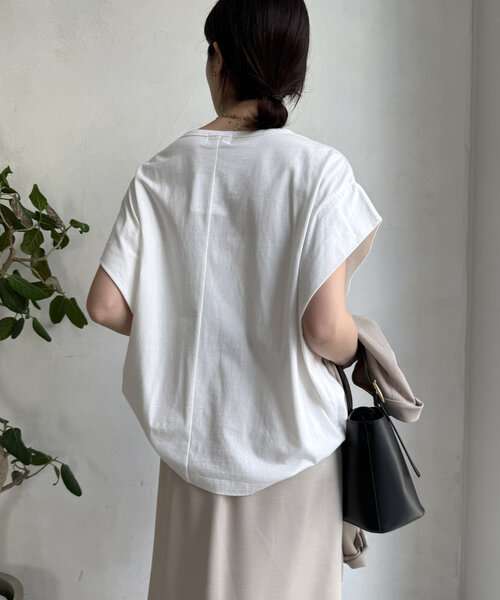 DouDouエンボスバックジップTEE エンボスバックジップTEE | DOUDOU(ドゥドゥ)レディース | PAL