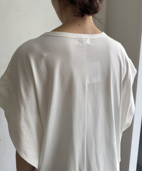 新品タグ付き　DouDou LESCALAプリントフレンチスリーブ TEE WEB限定】 LESCALAプリントフレンチスリーブTEE | DOUDOU