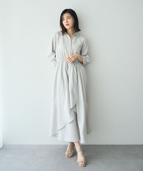 花柄レースブルーワンピース レベッカブティック szp153.jpg