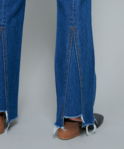 [CIAOPANIC] обработка Denim брюки MEDIUM серый женский 