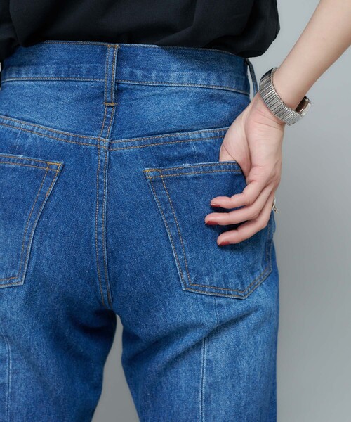 [CIAOPANIC] обработка Denim брюки MEDIUM серый женский 