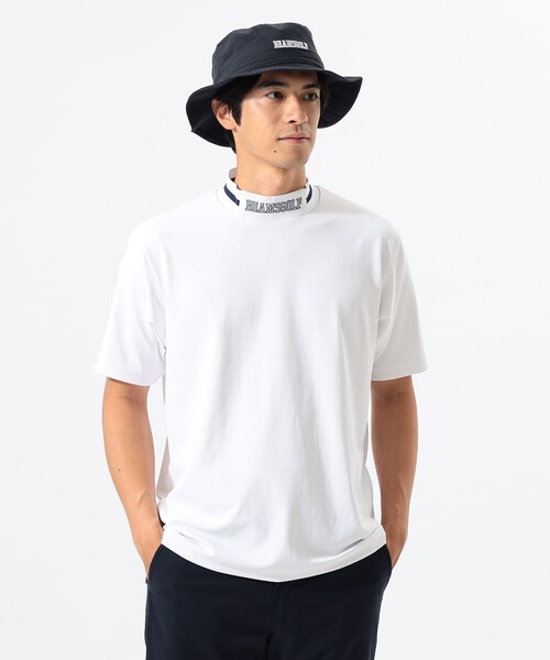 BeamsGolf ビームスゴルフモックネック BEAMS GOLF tシャツ ORANGE LABEL / リブ襟 モックネックシャツ