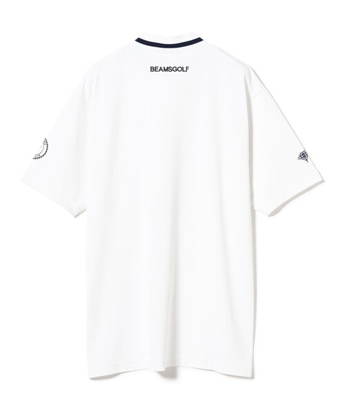 BEAMS GOLF tシャツ ORANGE LABEL / リブ襟 モックネックシャツ