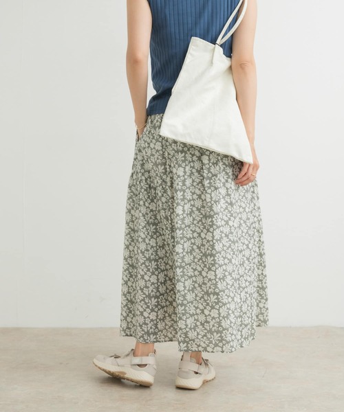 URBAN RESEARCH DOORS スカート コットンフラワーギャザー