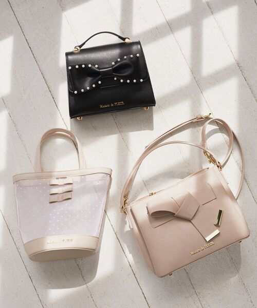 Maison de FLEUR ショルダーバッグ バッグ パールリボンバッグ